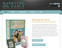 Tablet Screenshot of marryingmrdarcy.com